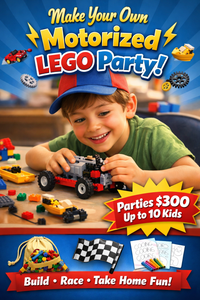 Make Your Own Motorized LEGO Birthday Party – Montreal STEM Workshop