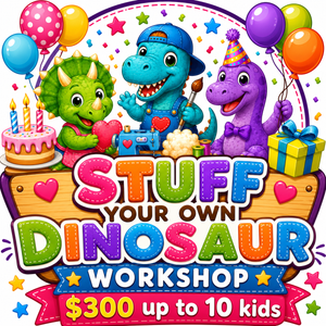 Stuff Your Own Dinosaur Party – Montreal Mobile Birthday Experience