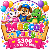 Mascot Parties Montreal | Mobile Mascot Birthday Parties for Kids