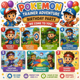 ⚡ Pokémon Trainer Adventure Birthday Party
