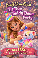 Tie Dye Teddy Bear Party