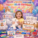 Tie Dye Teddy Bear Party