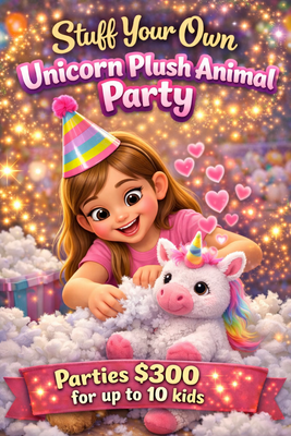 Stuff Your Own Unicorn Birthday Party – Montreal Mobile Plush Workshop